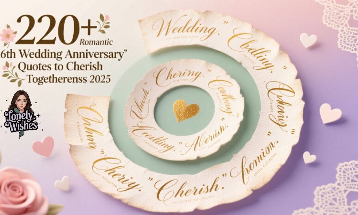 220+ Romantic 6th Wedding Anniversary Quotes to Cherish Togetherness 2025