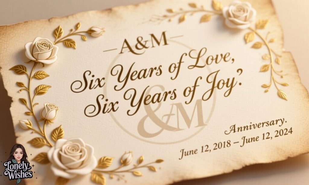 6 Year Wedding Anniversary Quotes
