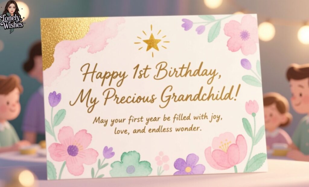 First Birthday Messages for Grandson or Granddaughter
