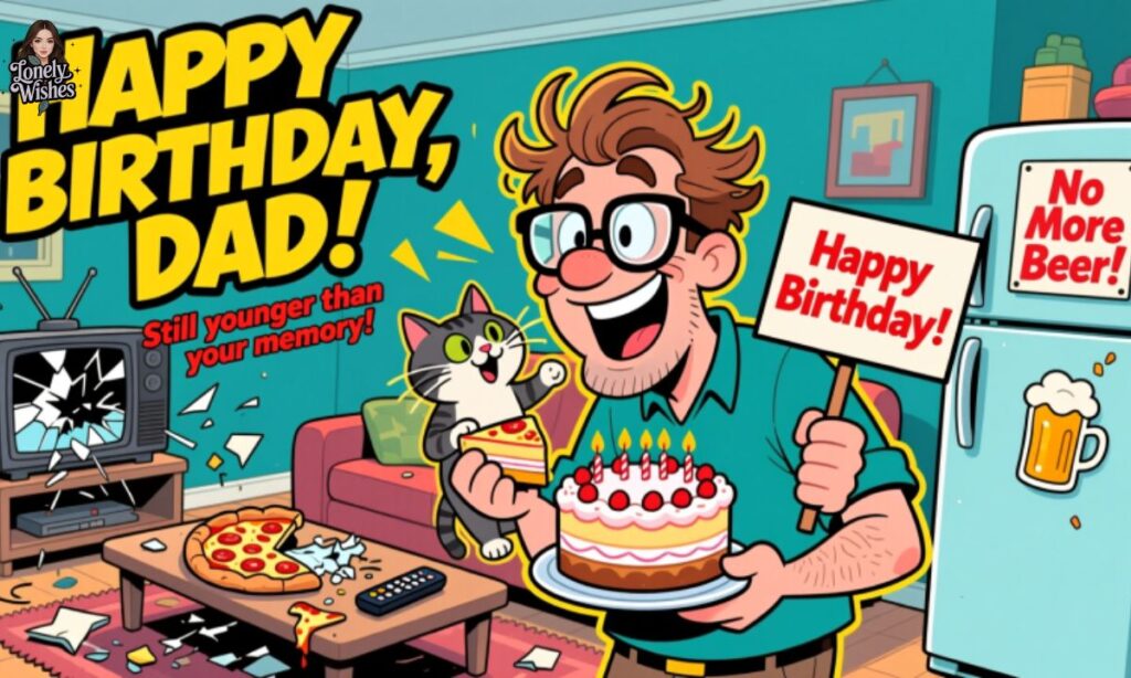Funny Birthday Greetings for Dad