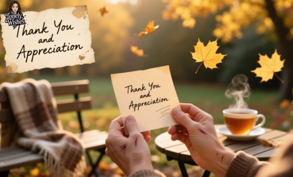 Thank You and Appreciation