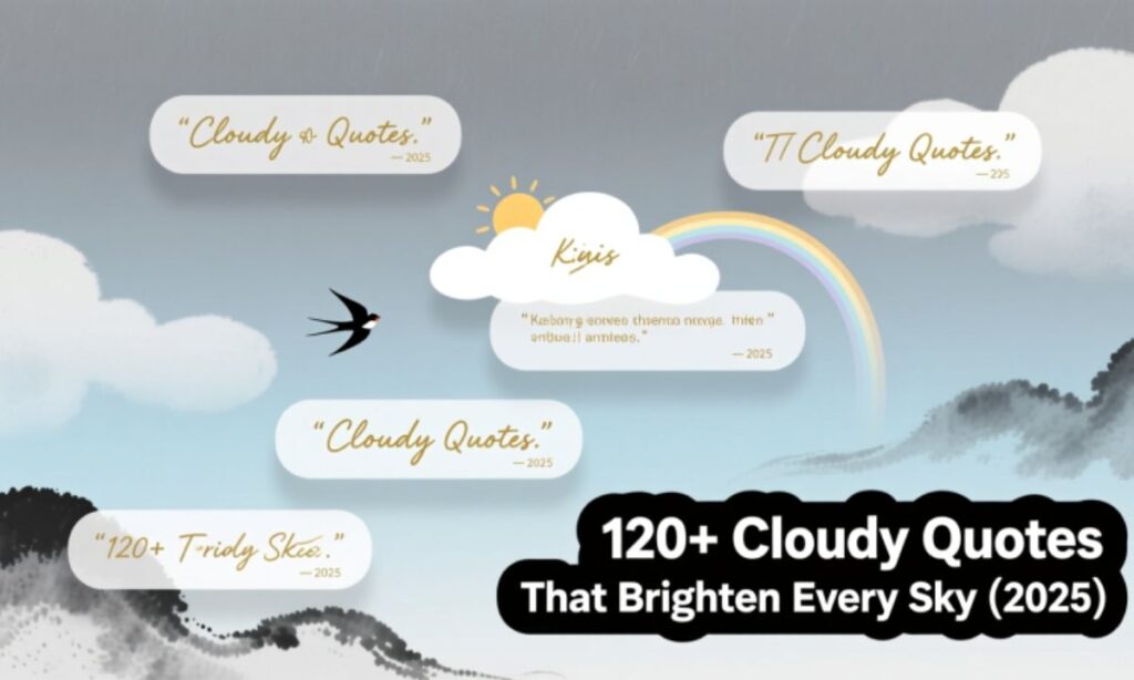 120+ Cloudy Quotes That Brighten Every Sky (2025)