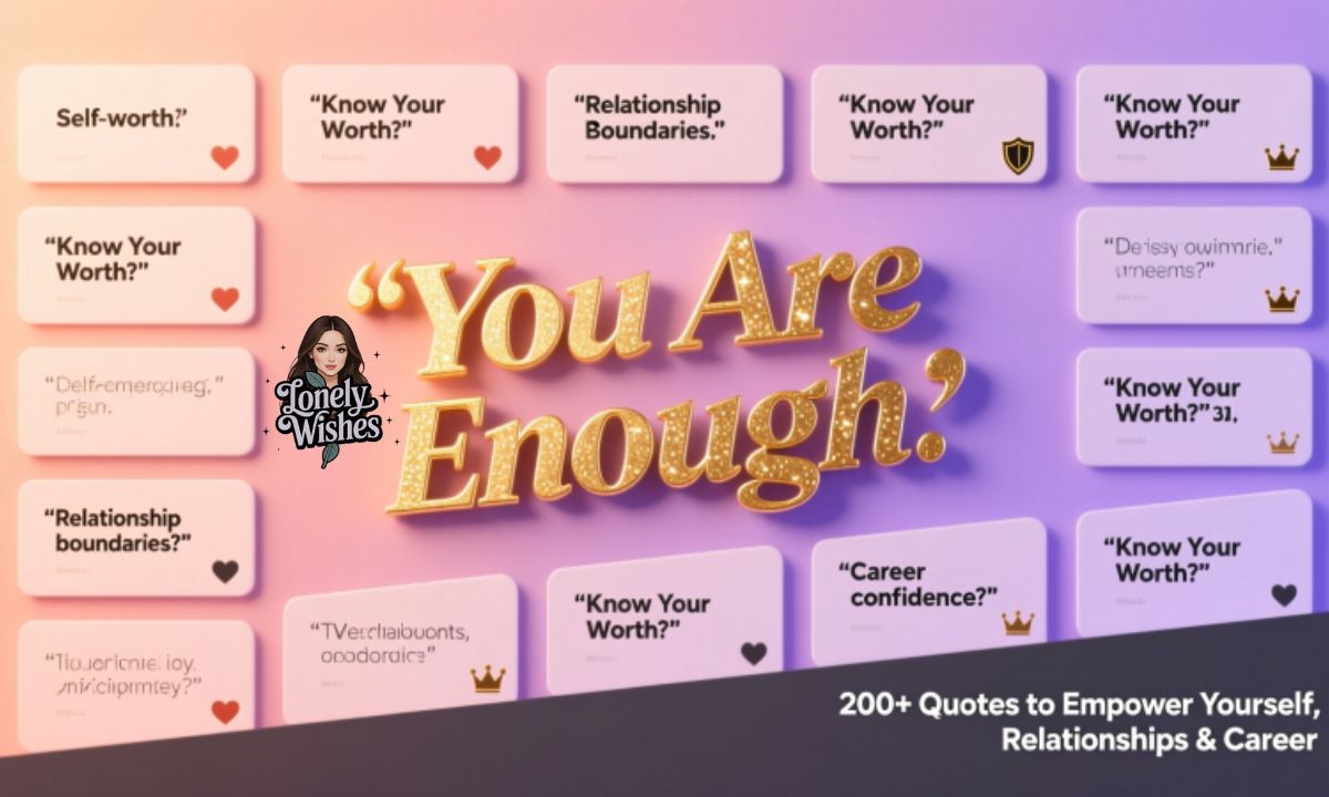 200+ Know Your Worth Quotes to Empower Yourself, Relationships & Career