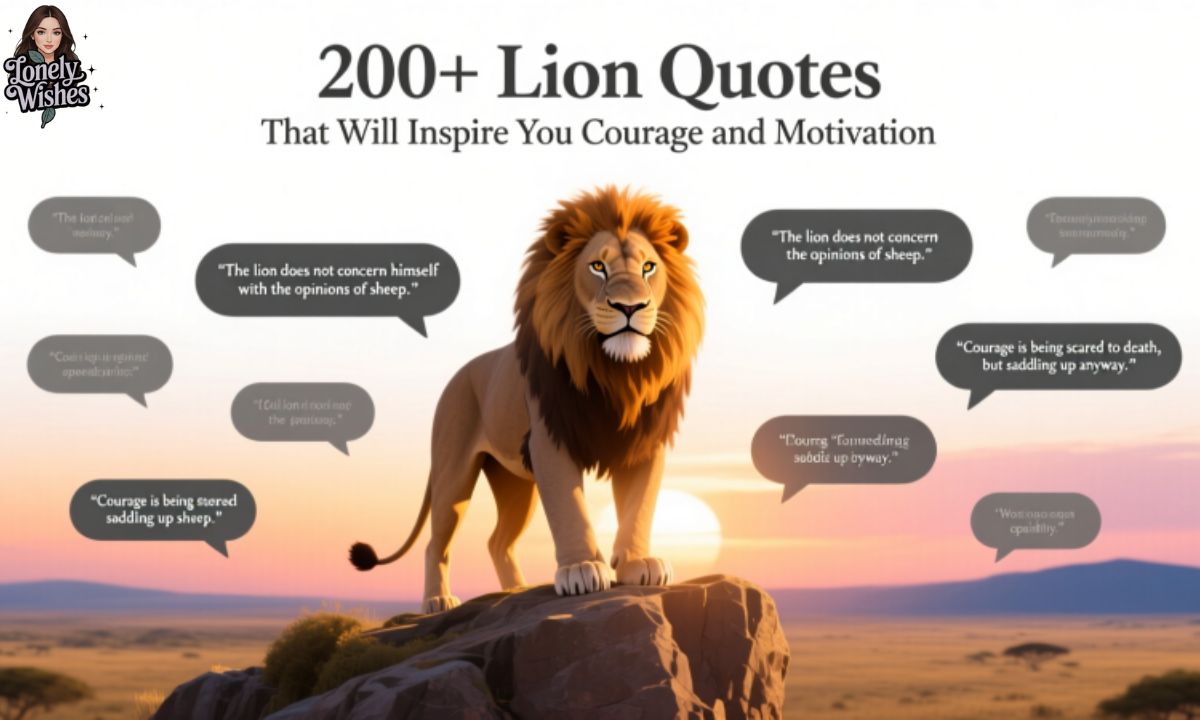 200+ Lion Quotes That Will Inspire You Courage And Motivation