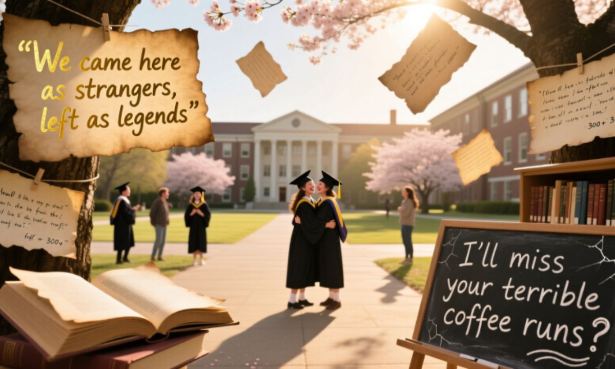 300+ Last Day of College Quotes: Emotional, Funny & Heart,Touching Farewell Lines