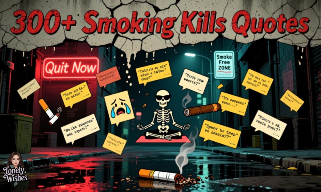300+ Smoking Kills Quotes (Funny, Creative & Thought-Provoking)