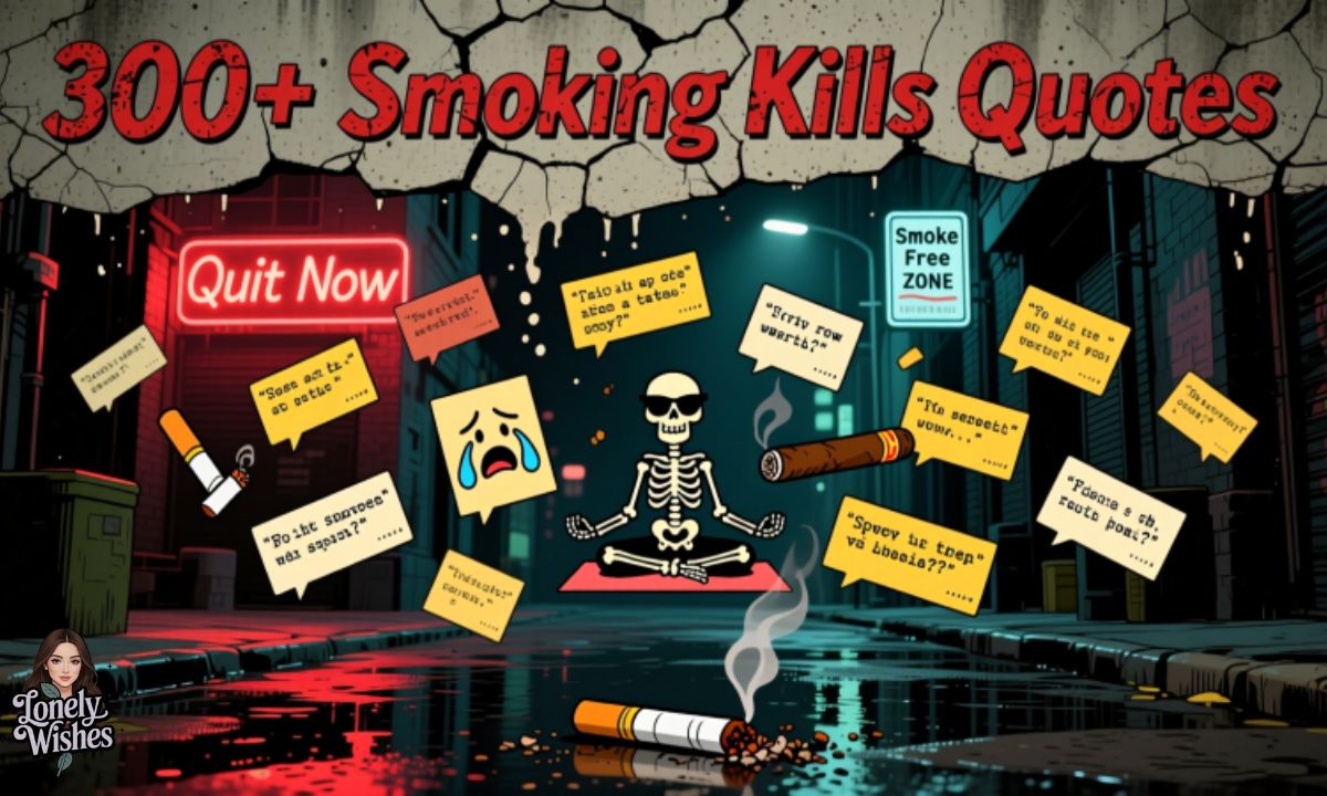 300+ Smoking Kills Quotes (Funny, Creative & Thought-Provoking)