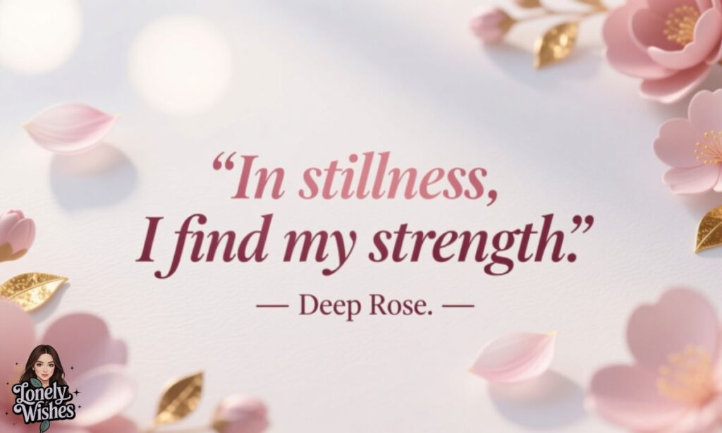 Aesthetic Deep Rose Quotes