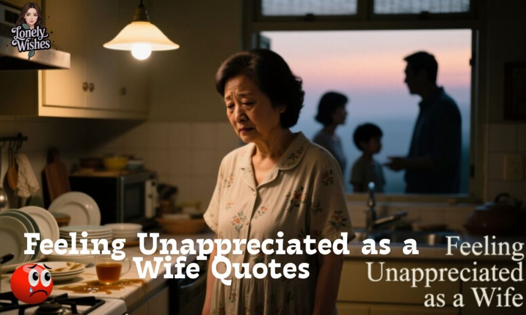 Feeling Unappreciated as a Wife Quotes