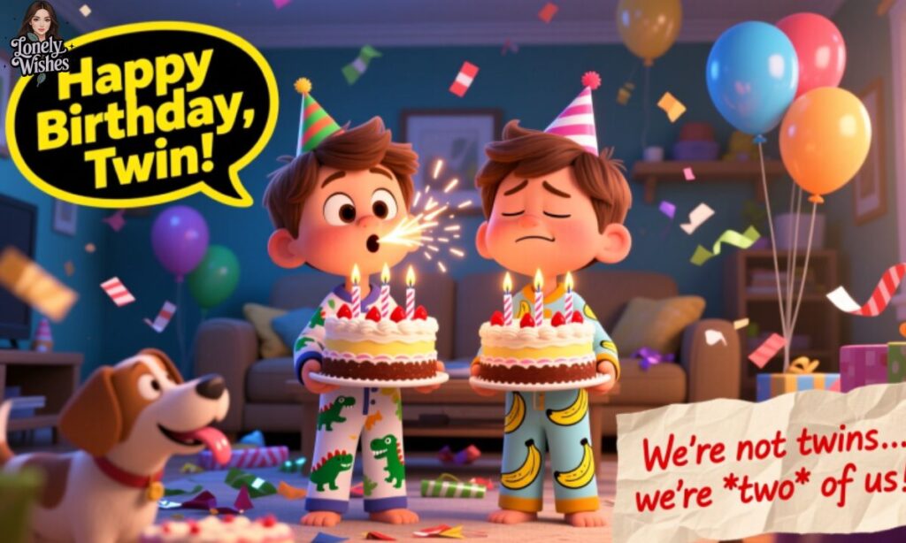 Funny Birthday Wishes for Twins