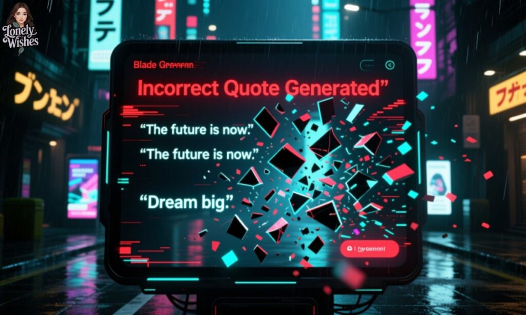 Incorrect Quote Generator