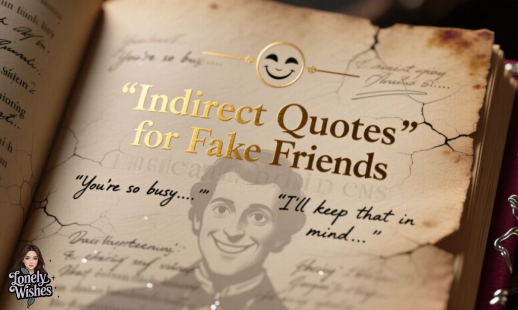 Indirect Quotes for Fake Friends