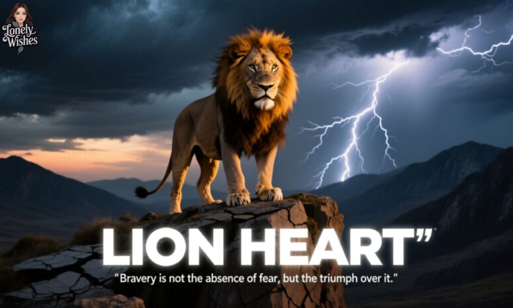 Lion Heart Quotes for Bravery & Determination