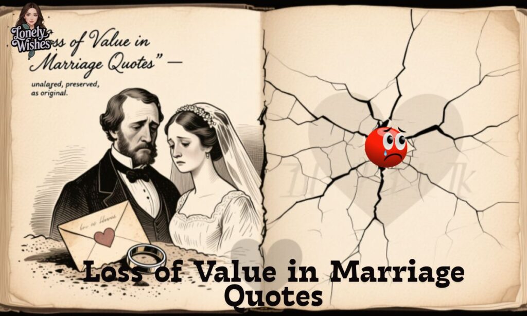 Loss of Value in Marriage Quotes