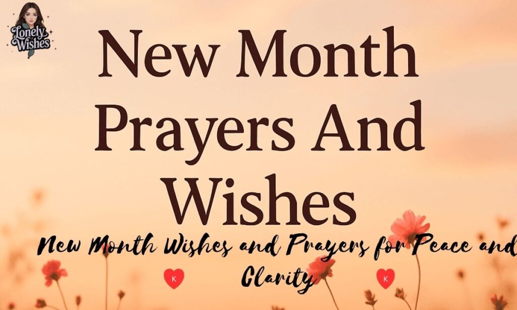 New Month Wishes and Prayers for Peace and Clarity