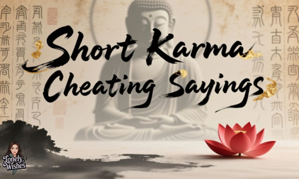 Short Karma Cheating Sayings