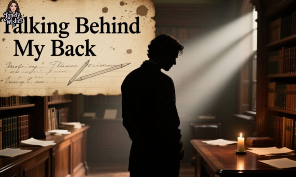 Talking Behind My Back Quotes