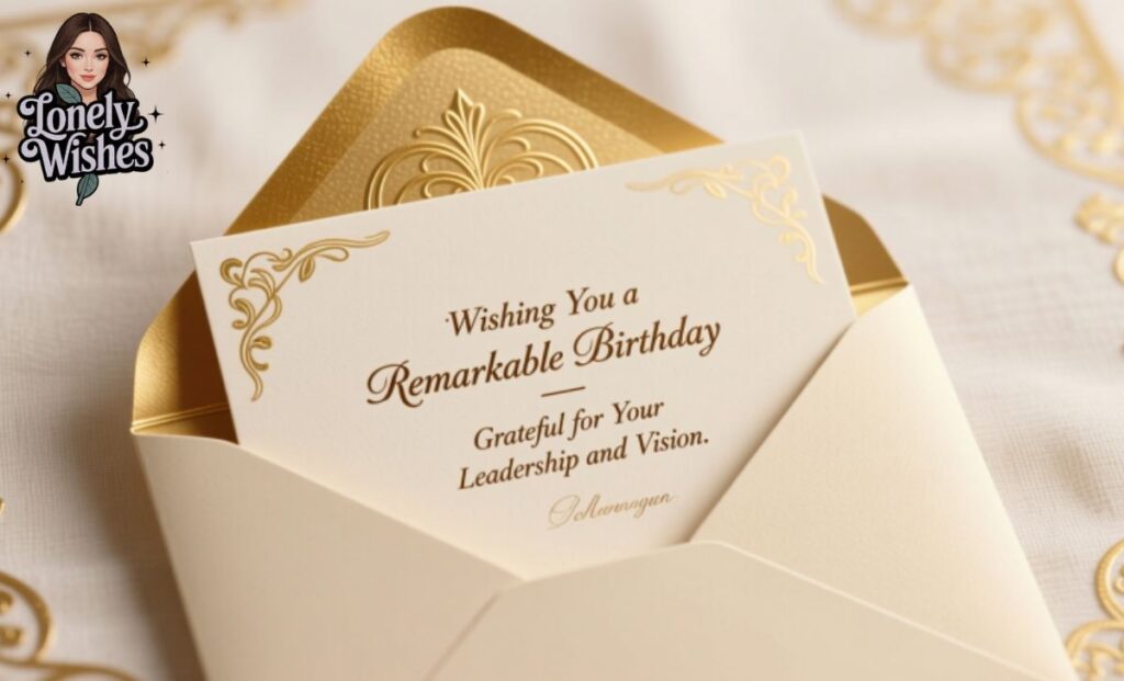 Heartfelt Birthday Wishes for Senior Managers & Supervisors