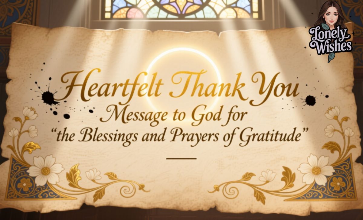 Heartfelt Thank You Message to God for the Blessings and Prayers of Gratitude