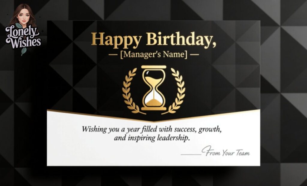 Professional Birthday Wishes for Managers & Bosses