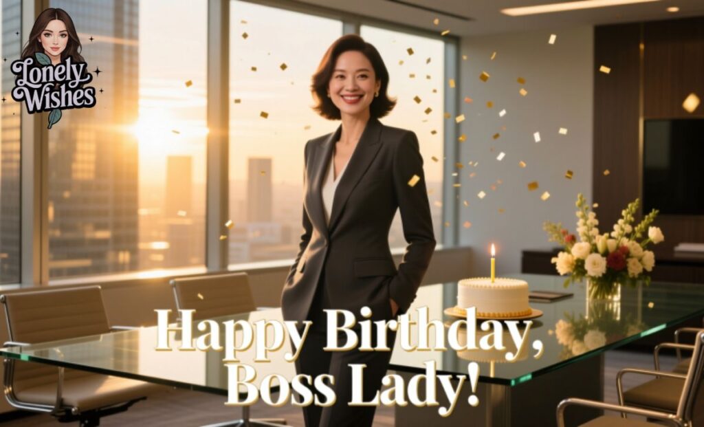 Professional Birthday Wishes for a Boss Lady