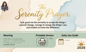 The Serenity Prayer Meaning, History, Printable & Daily Use Guide (2026)