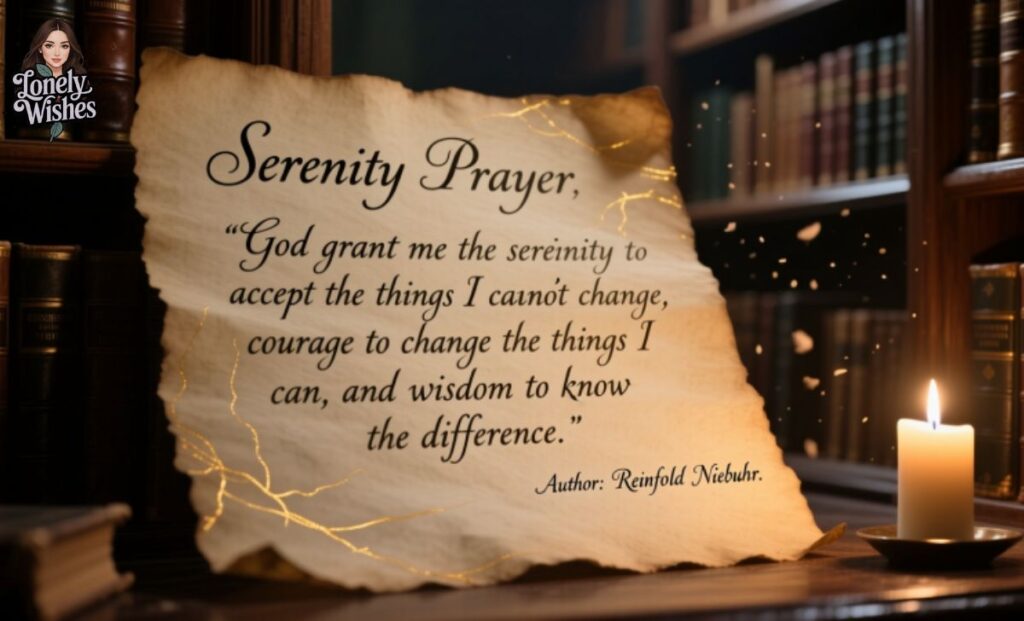 Who Wrote the Serenity Prayer